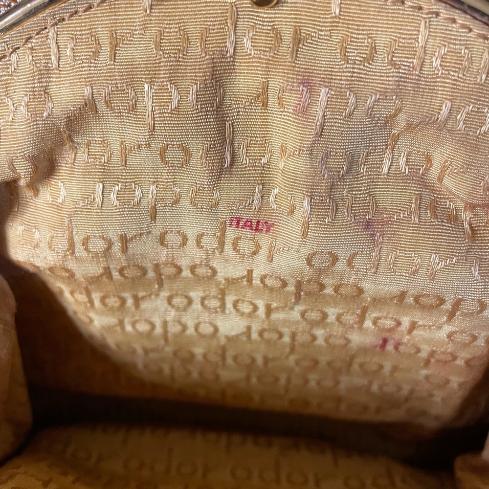 Vintage Rado Tapestry purse with gold colored strap 1960s